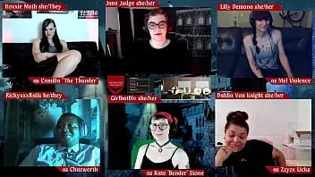 Odtwórz Uniwersytet Potworny, odcinek 18 - nieznany koniec zajęć z udziałem Girlbot div, roxxie moth, rickyxxxrails, dahlia von knight, lilly demona i jane sędzia