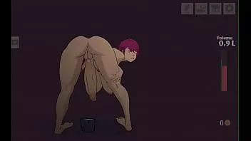 Reproduzir Ordenhando um pau gigante de bunda grande e gorda