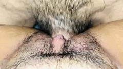 再生 クリーミーな犬のようなもの：タイトな猫は熱い精液で満たされます
